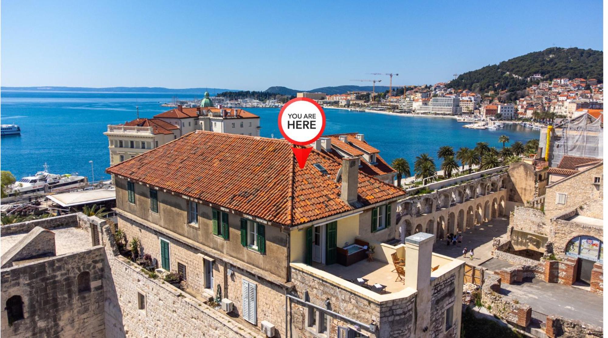 Апартаменты Terazza Grande In Diocletian Tower Сплит Экстерьер фото