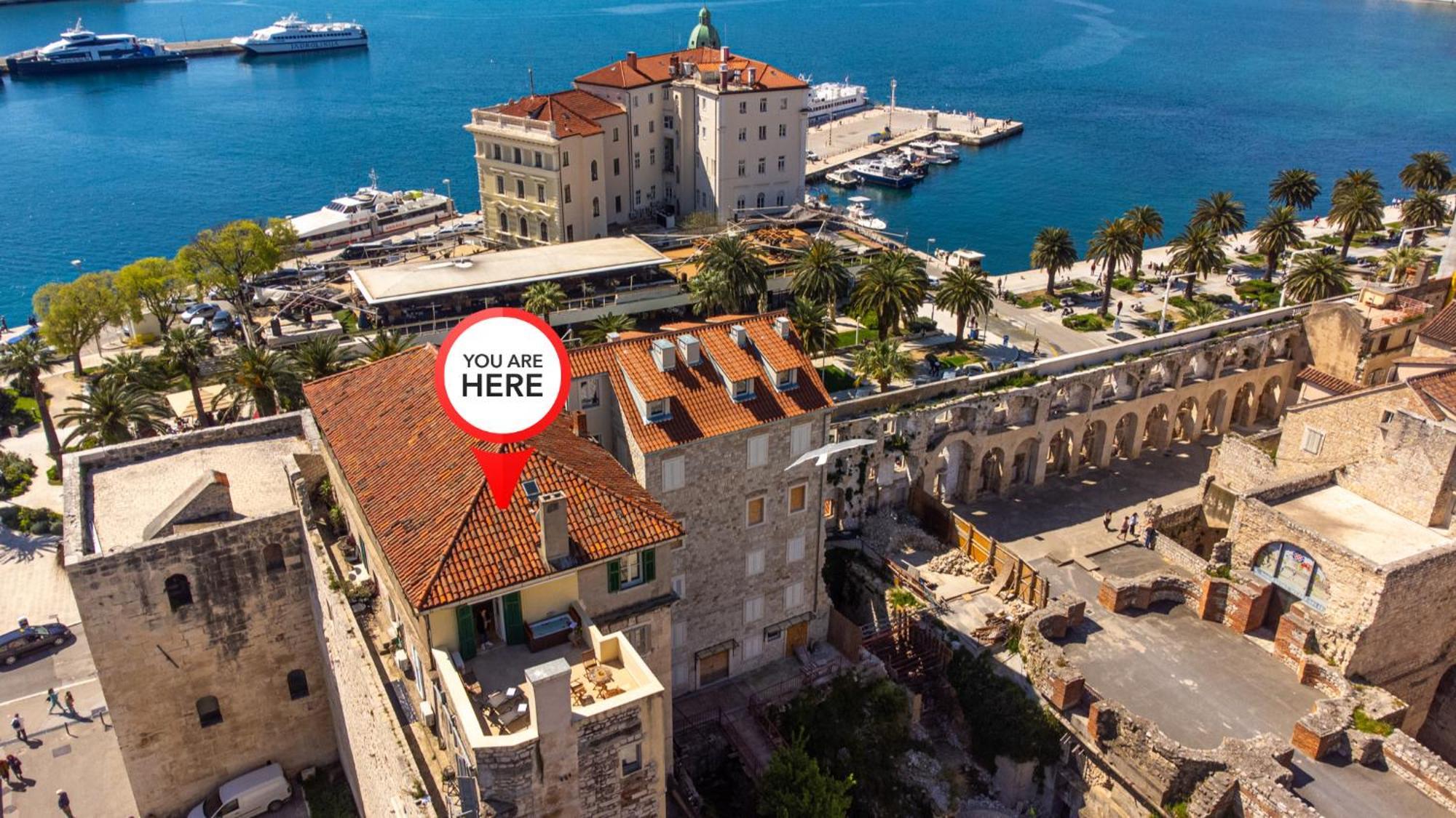 Апартаменты Terazza Grande In Diocletian Tower Сплит Экстерьер фото